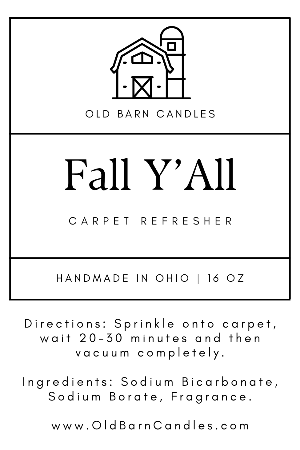Fall Y'all Carpet Refresher