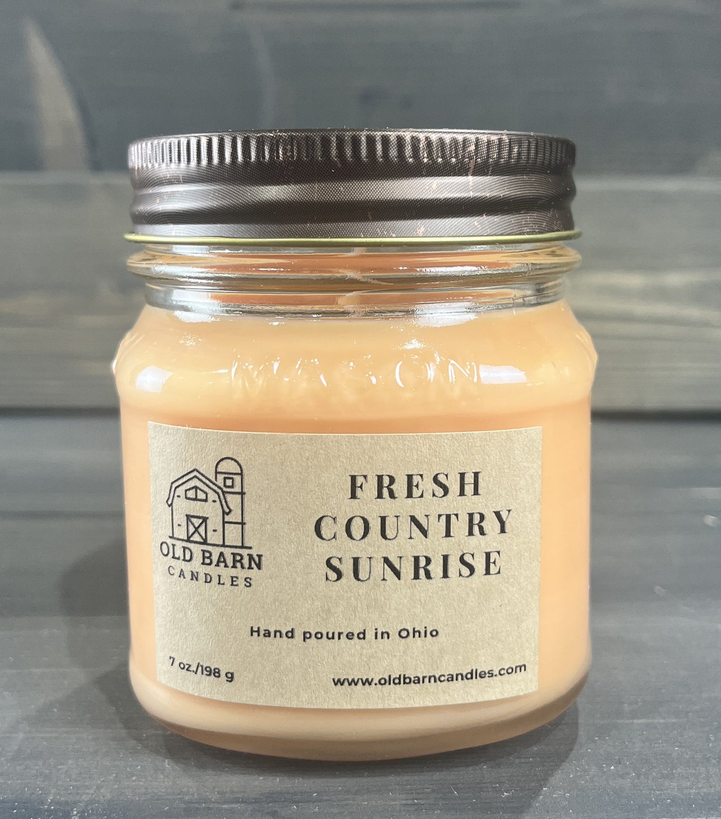 Fresh Country Sunrise Mason Jar Candle