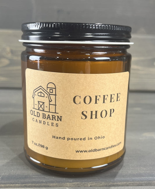 Coffee Shop Amber Jar Candle