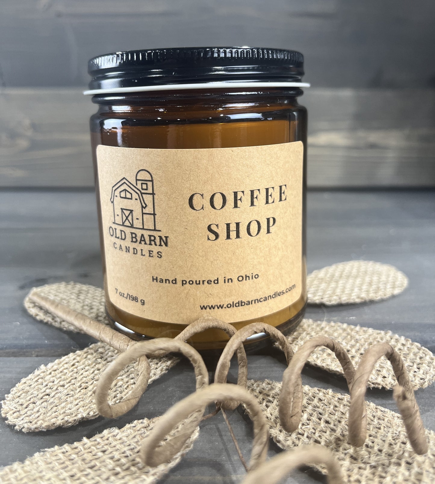 Coffee Shop Amber Jar Candle