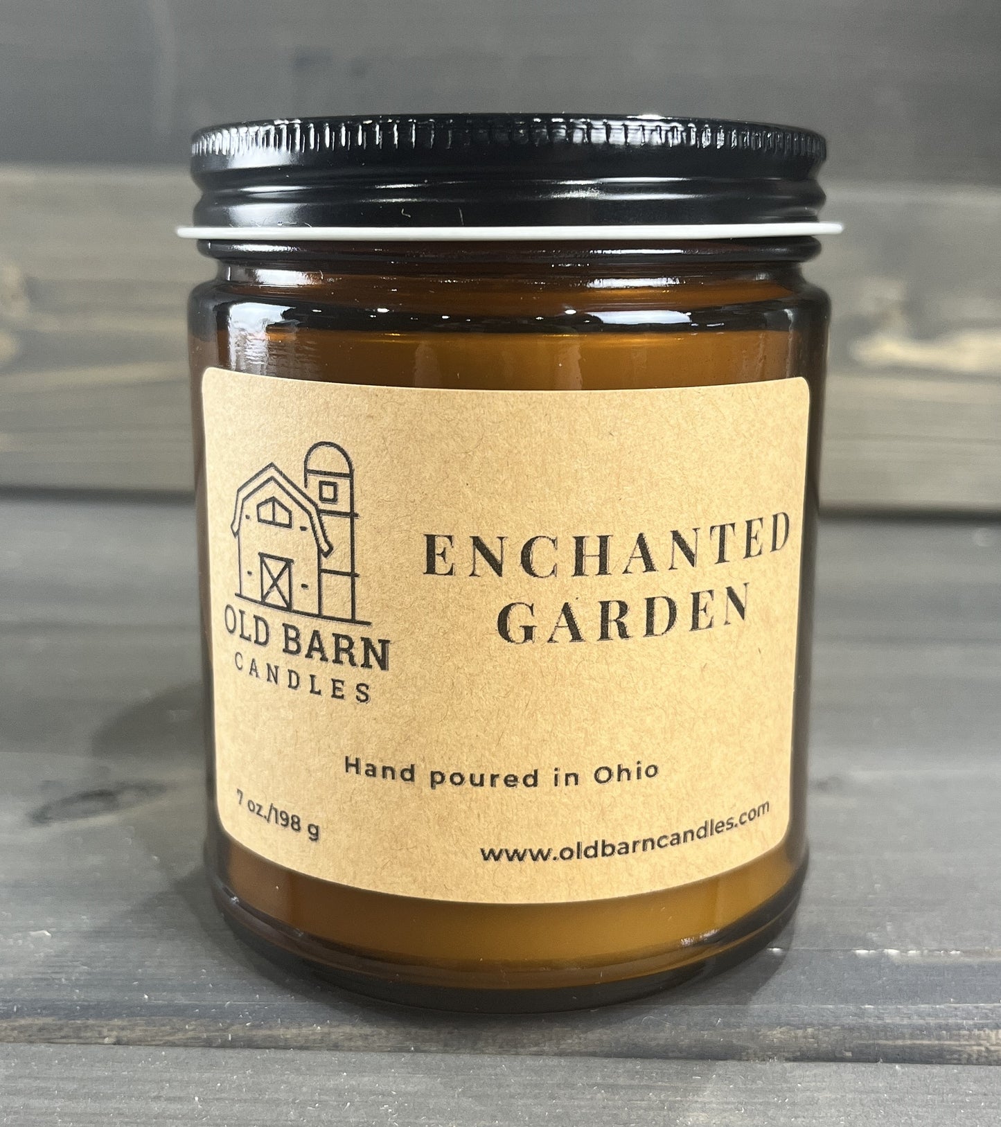 Enchanted Garden Amber Jar Candle