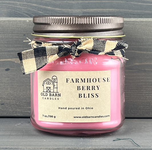 Farmhouse Berry Bliss Mason Jar Candle