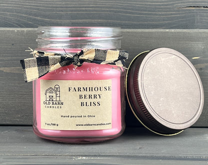 Farmhouse Berry Bliss Mason Jar Candle