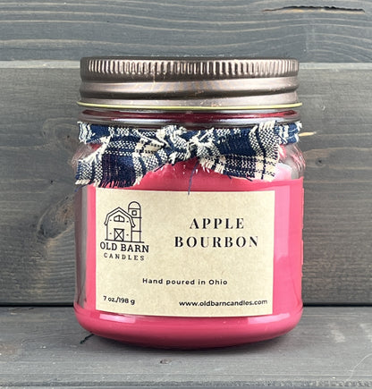 Apple Bourbon Mason Jar Candle