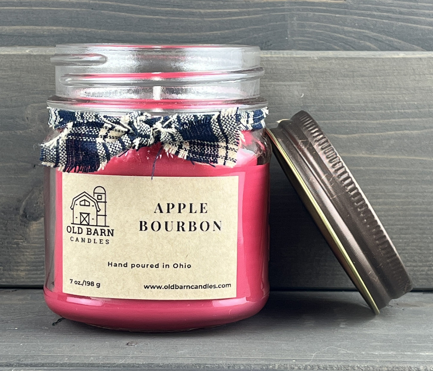 Apple Bourbon Mason Jar Candle