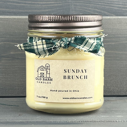 Sunday Brunch Mason Jar Candle