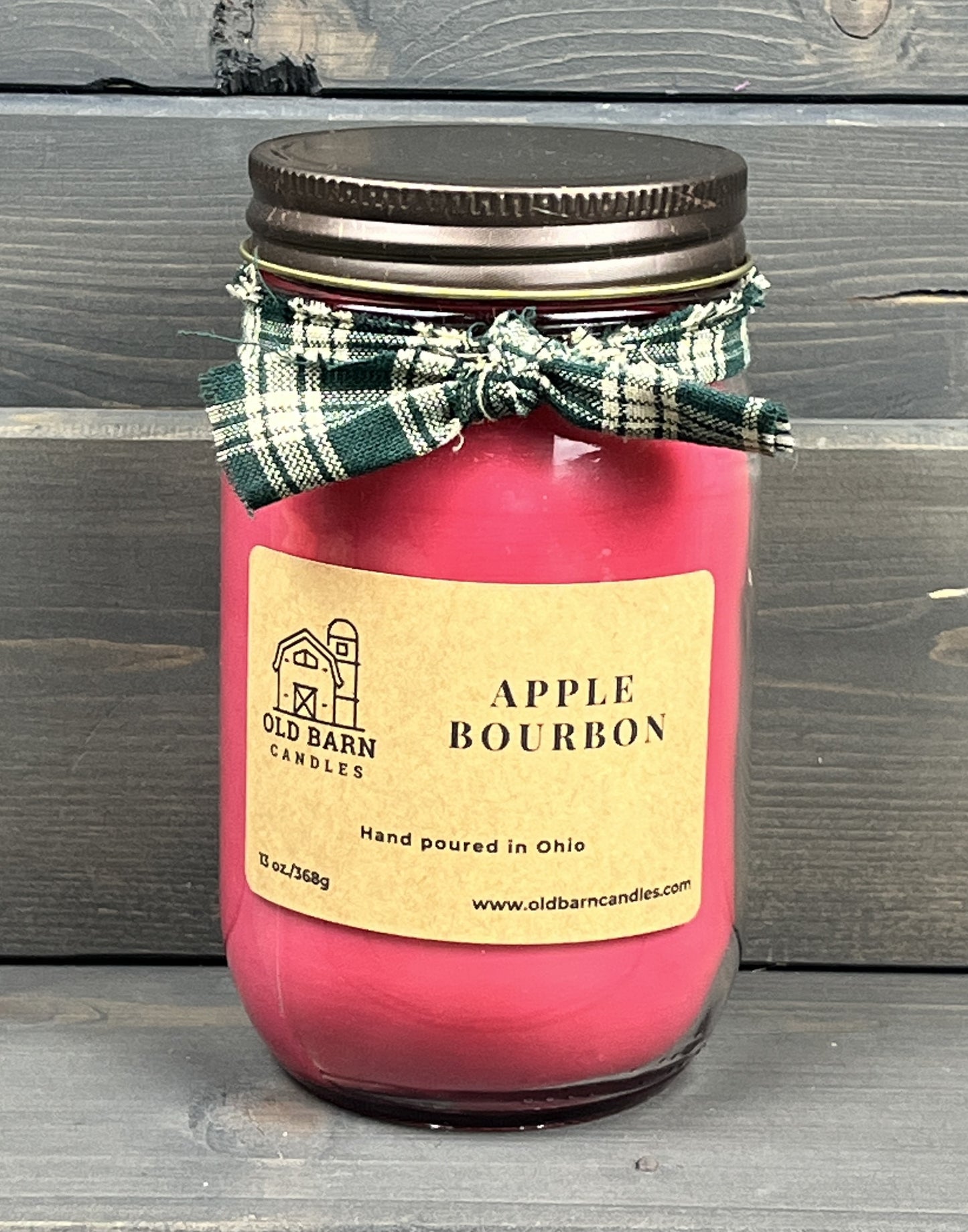 Apple Bourbon Mason Jar Candle