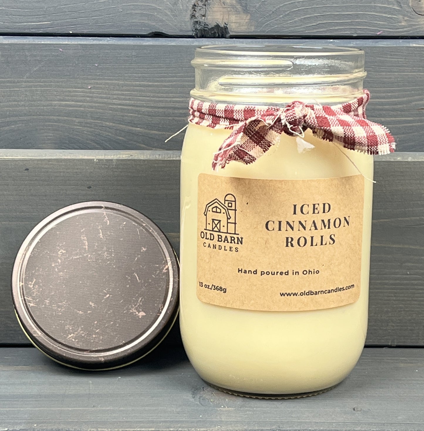 Iced Cinnamon Rolls Mason Jar Candle