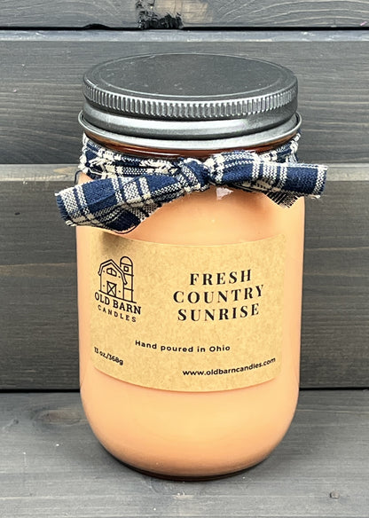 Fresh Country Sunrise Mason Jar Candle