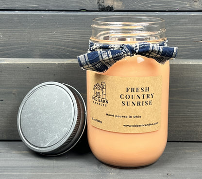 Fresh Country Sunrise Mason Jar Candle