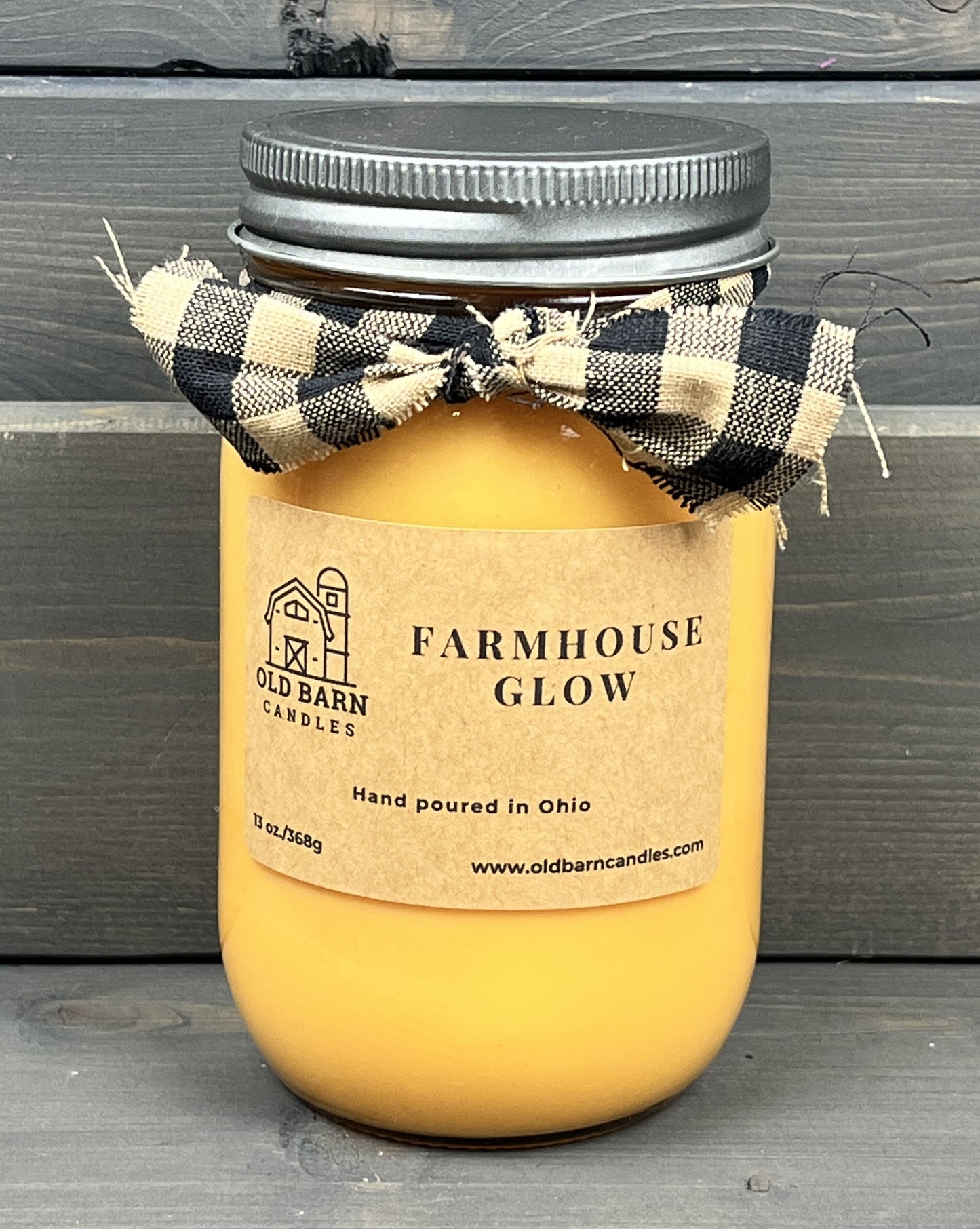 Farmhouse Glow Mason Jar Candle