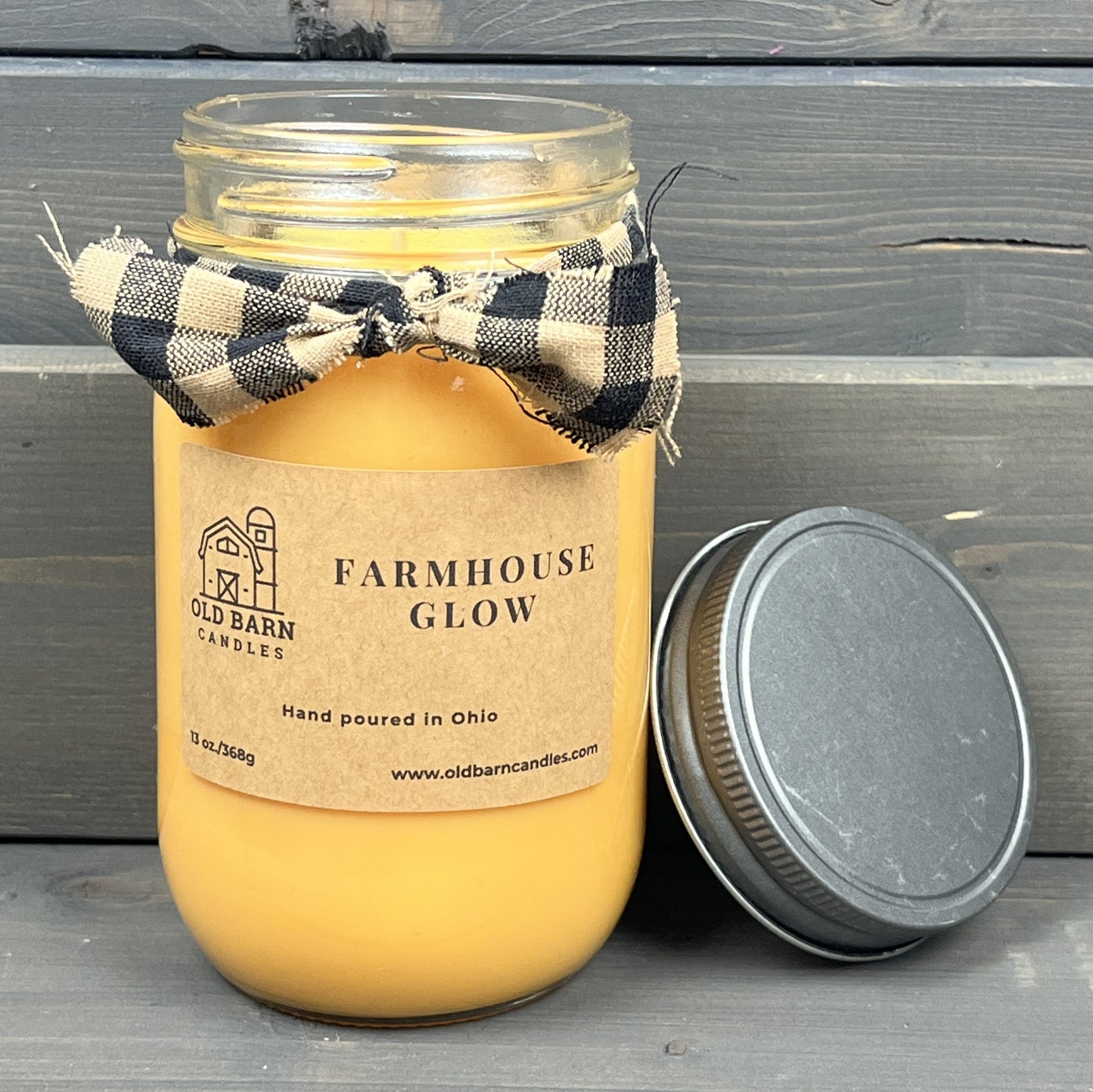 Farmhouse Glow Mason Jar Candle