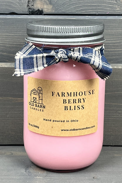 Farmhouse Berry Bliss Mason Jar Candle