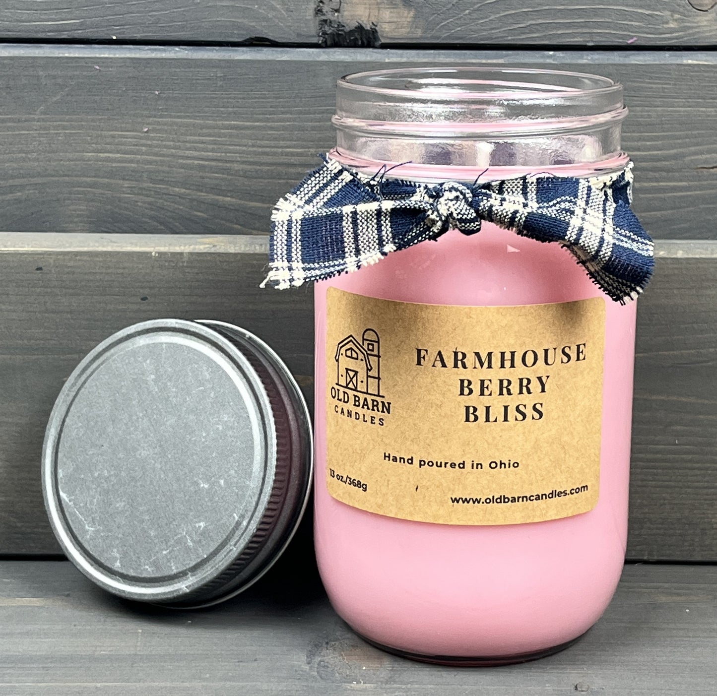 Farmhouse Berry Bliss Mason Jar Candle