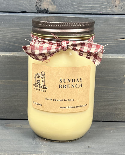 Sunday Brunch Mason Jar Candle