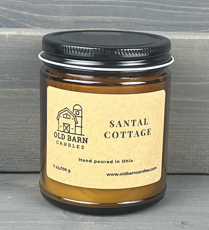 Santal Cottage 9oz Amber Jar