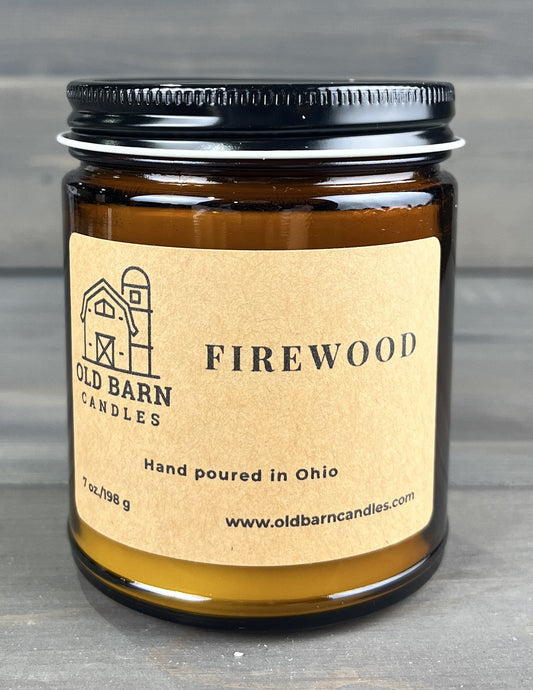 Firewood 9oz Amber Jar