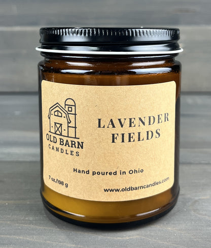 Lavender Fields 9oz Amber Jar