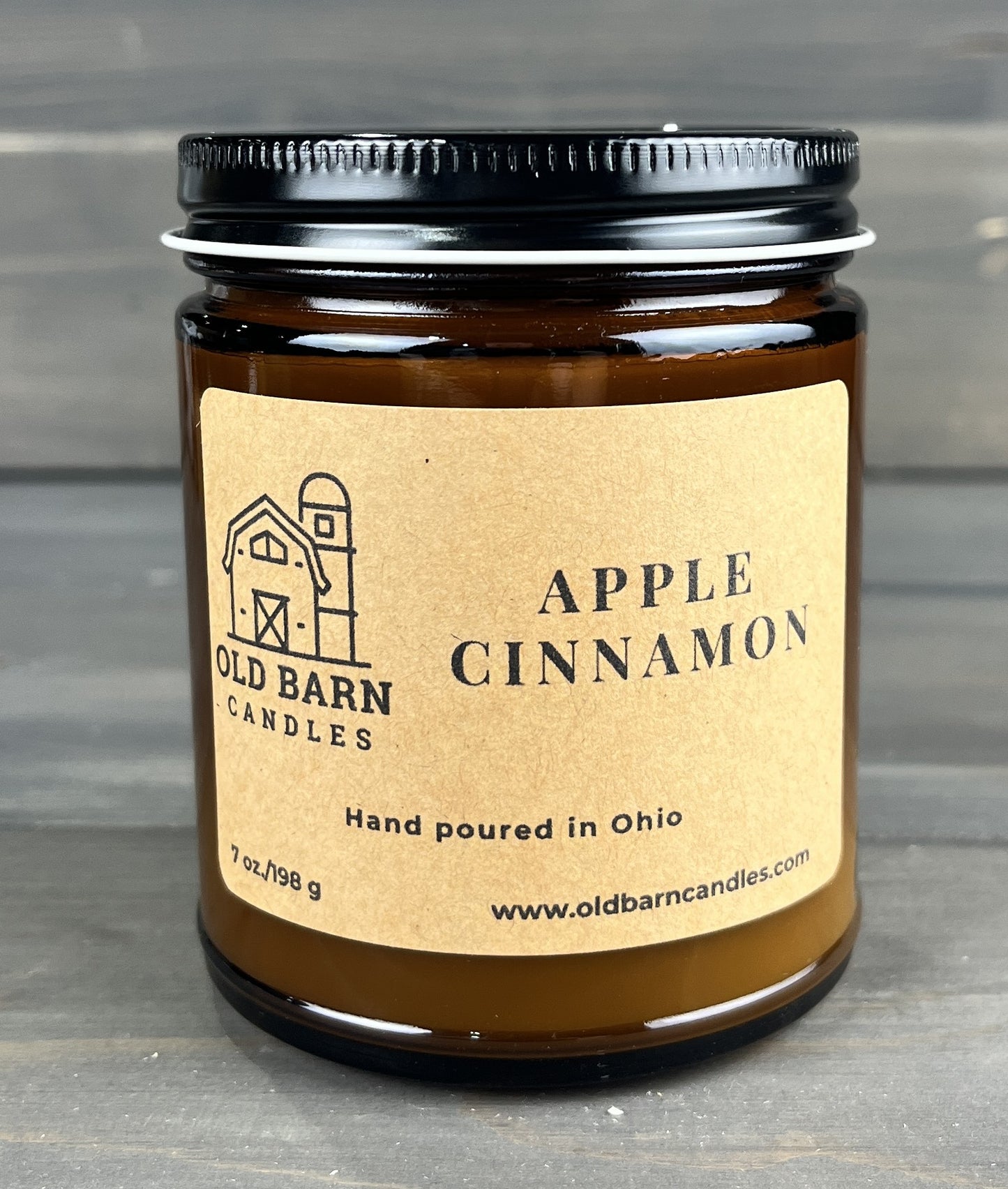 Apple Cinnamon 9oz Amber Jar