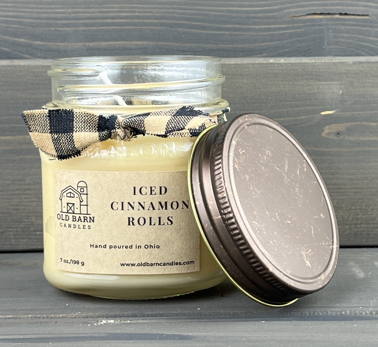 Iced Cinnamon Rolls Mason Jar Candle