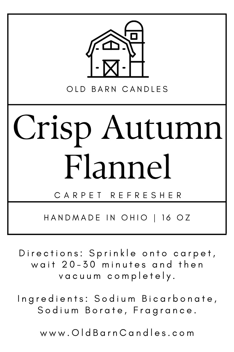 Crisp Autumn Flannel Carpet Refresher